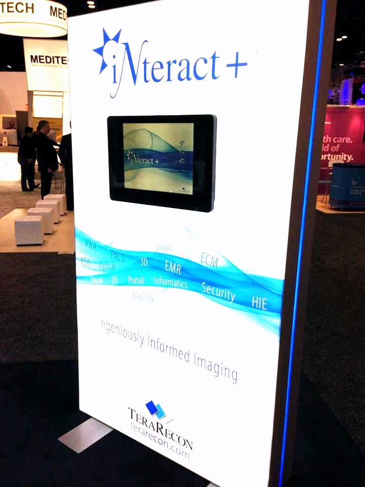 iNteract Matrix Frame Freestanding Light Box with Monitor Mount
