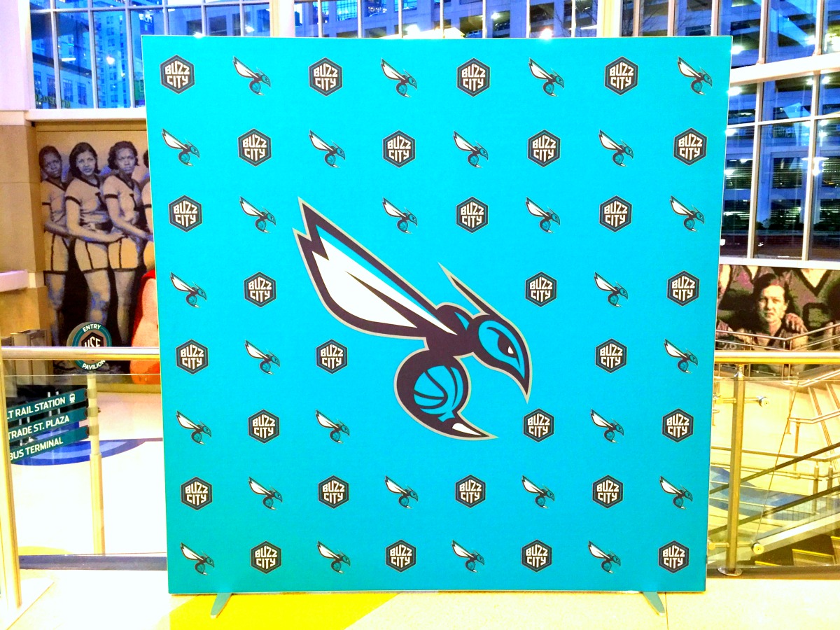 Charlotte Hornets Step and Repeat Background Matrix Frame