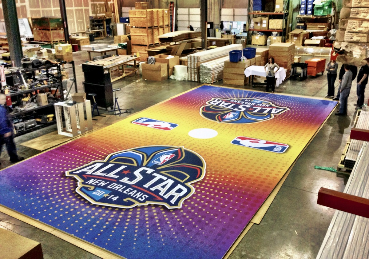 2014 NBA All Star Hanging Matrix Frame