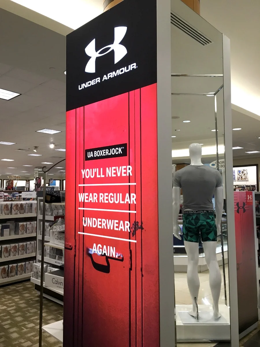 Under Armour Retail Matrix Frame Light Box