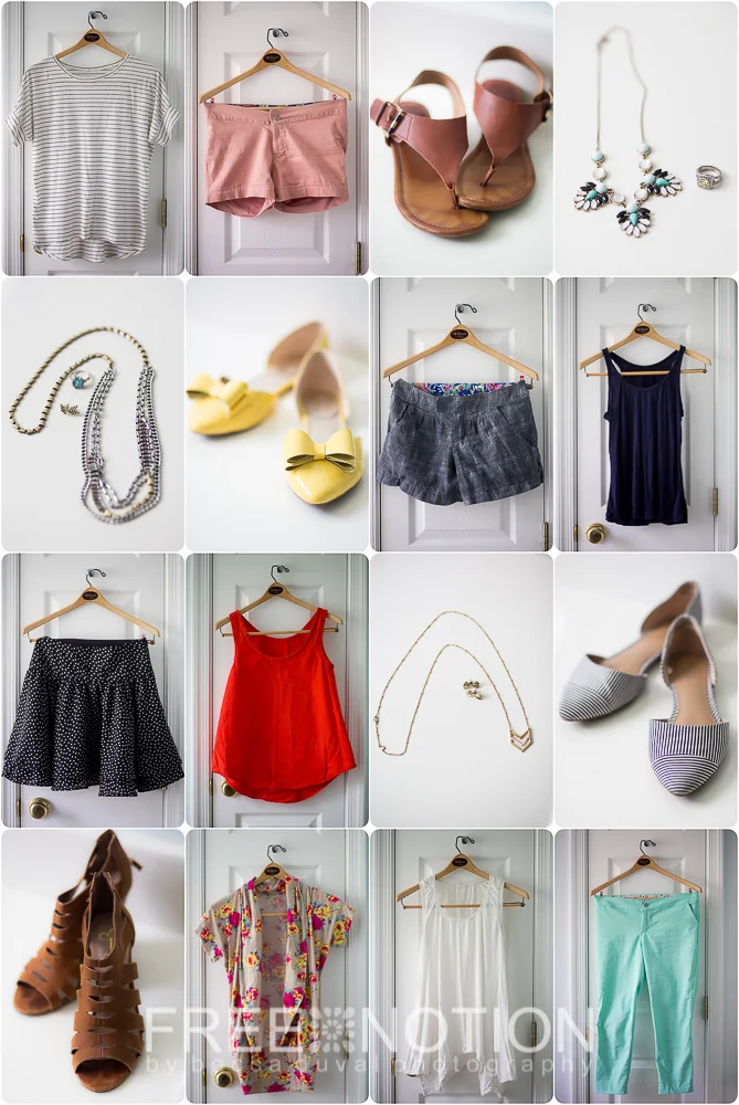 My Home-Sewn Capsule Wardrobe for Summer 2015 - 1 of 3 "Style Sudoku" Wardrobe Arrangements
