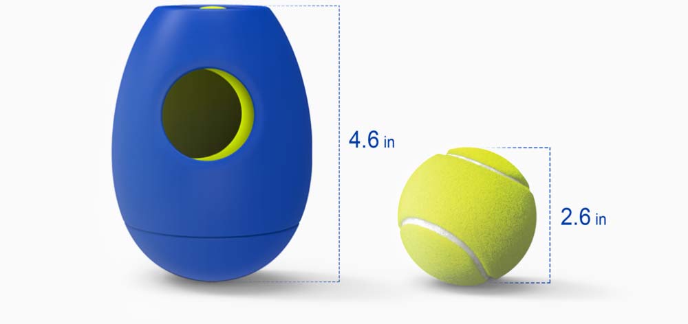 SBARK Tikr dog treat toy size comparison
