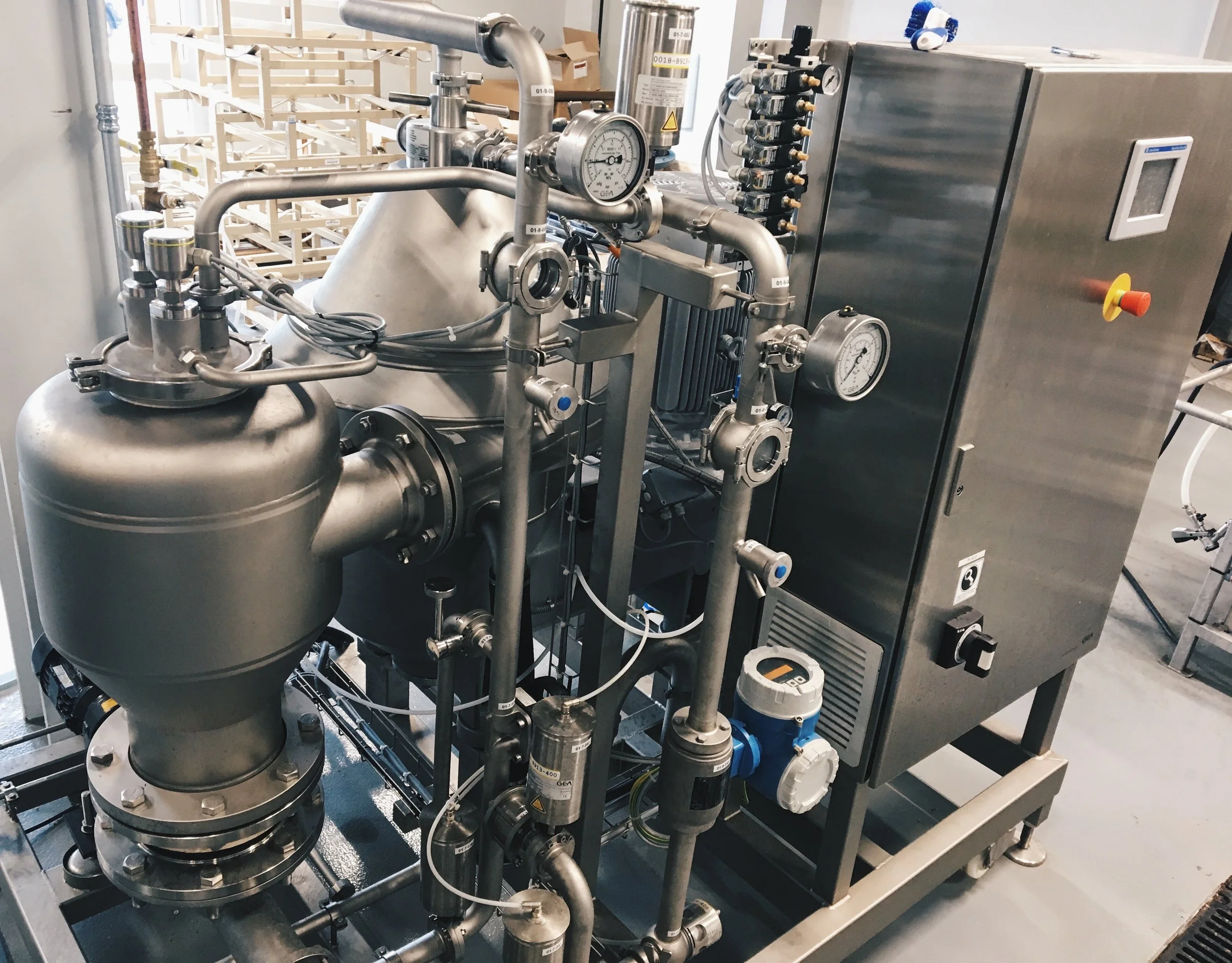 The Wesfalia centrifuge, an advanced filtering system for the brews. 