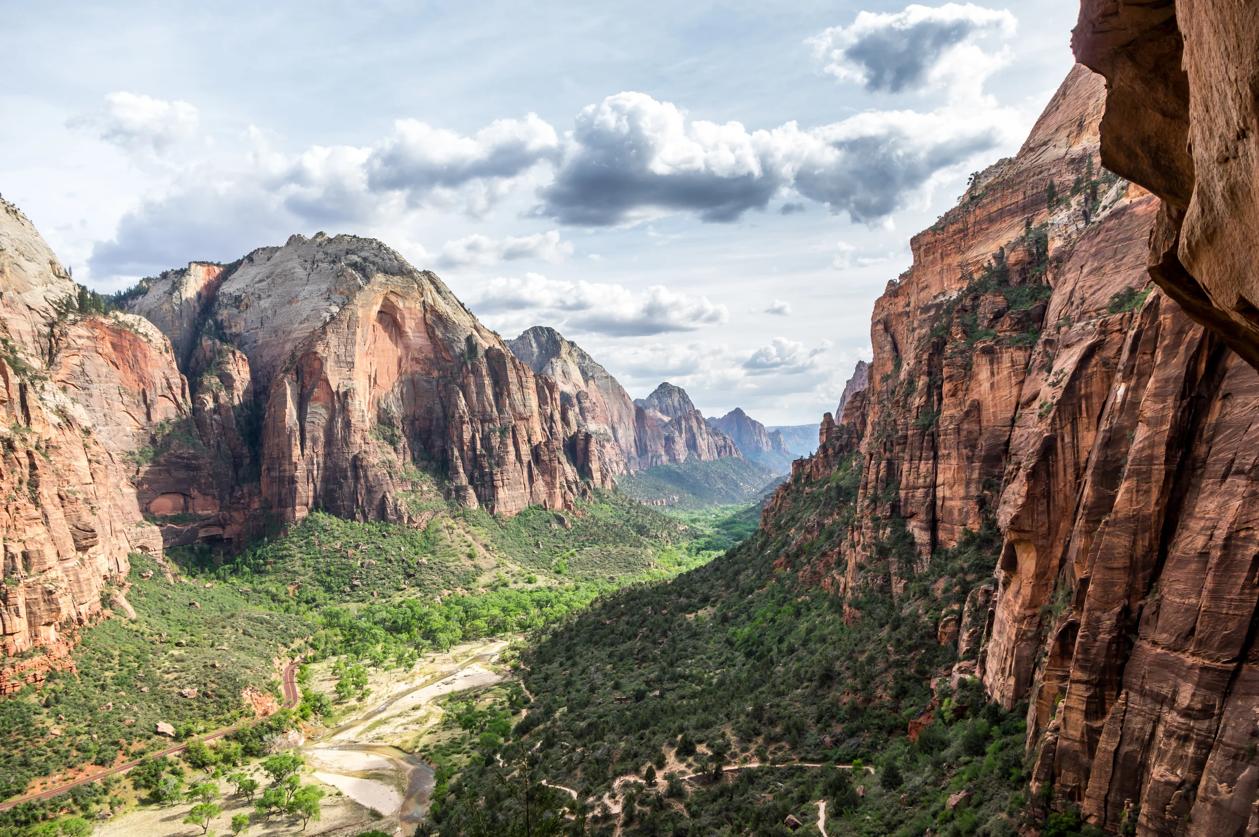 Auf dem Weg zum Angels Landing im Zion National Park