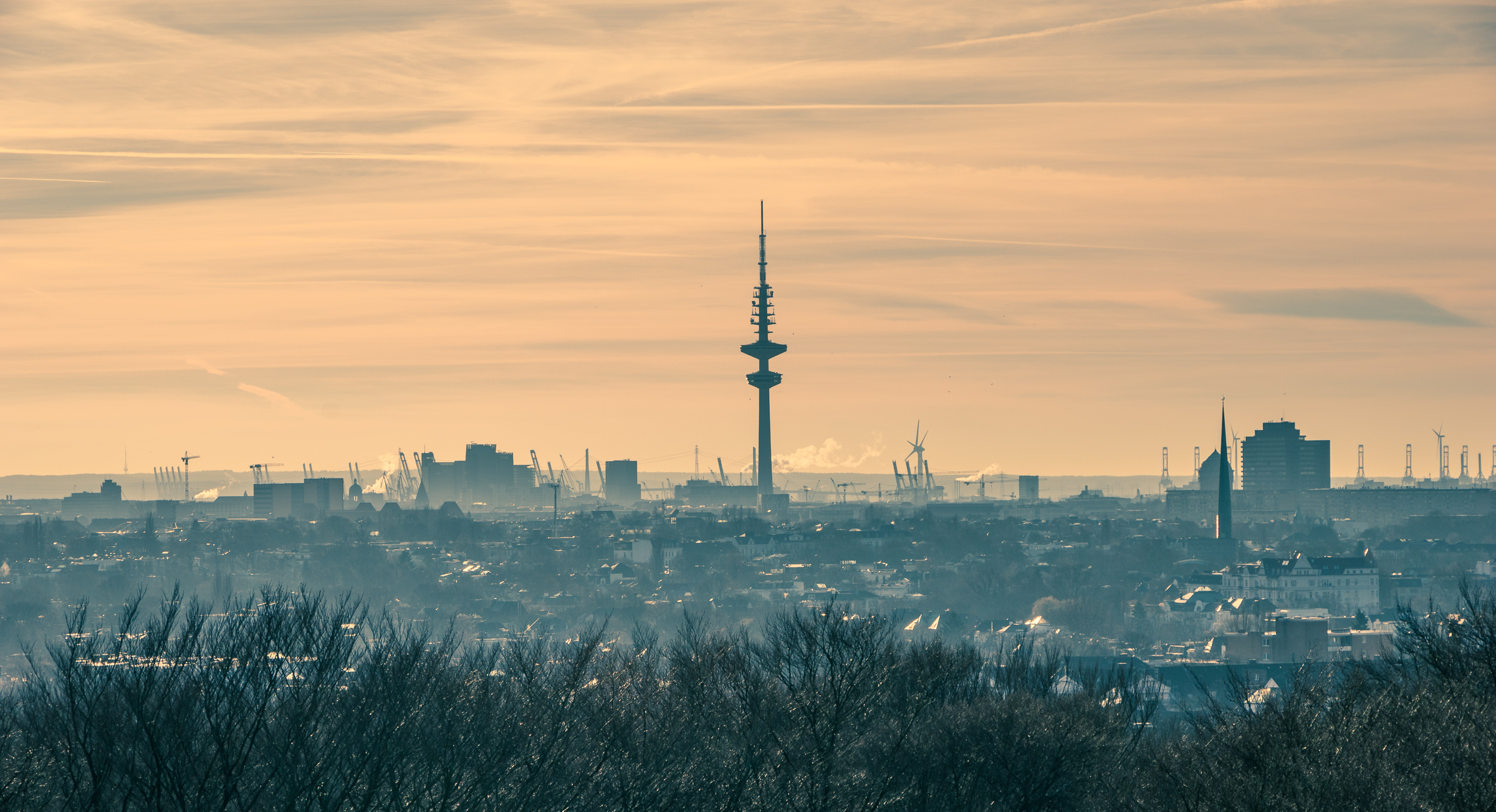 Hamburg, Blick vom Planetarium