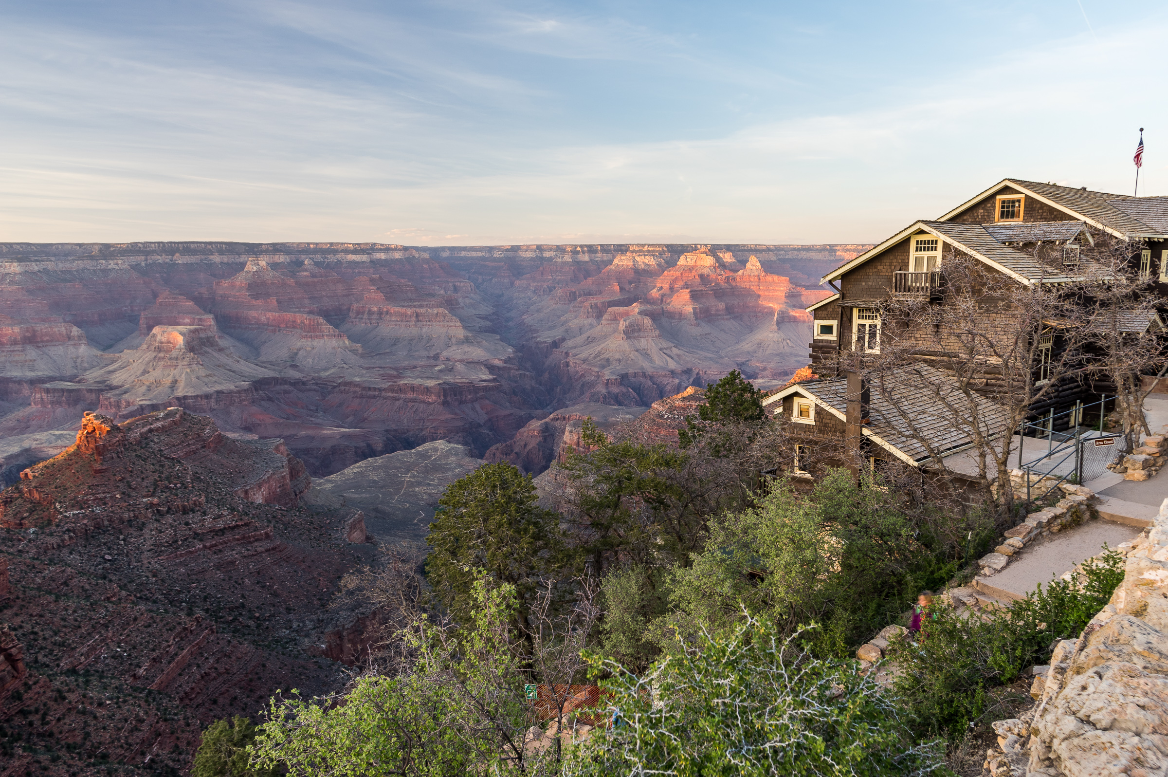 Das Kolb Studio über den Tiefen des Grand Canyons.