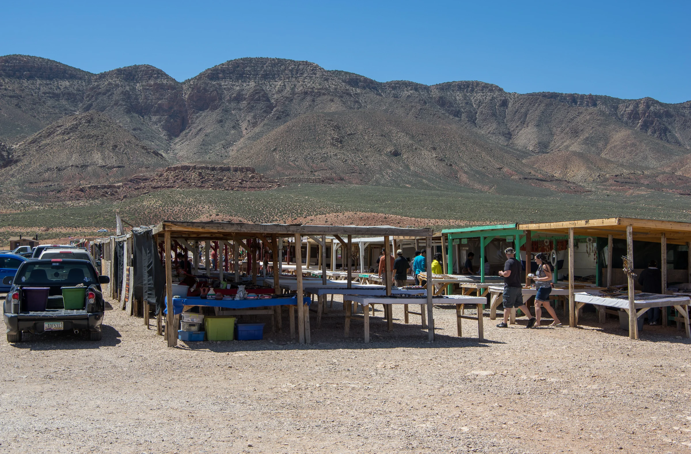Verkaufsstände an der Little Colorado River Gorge