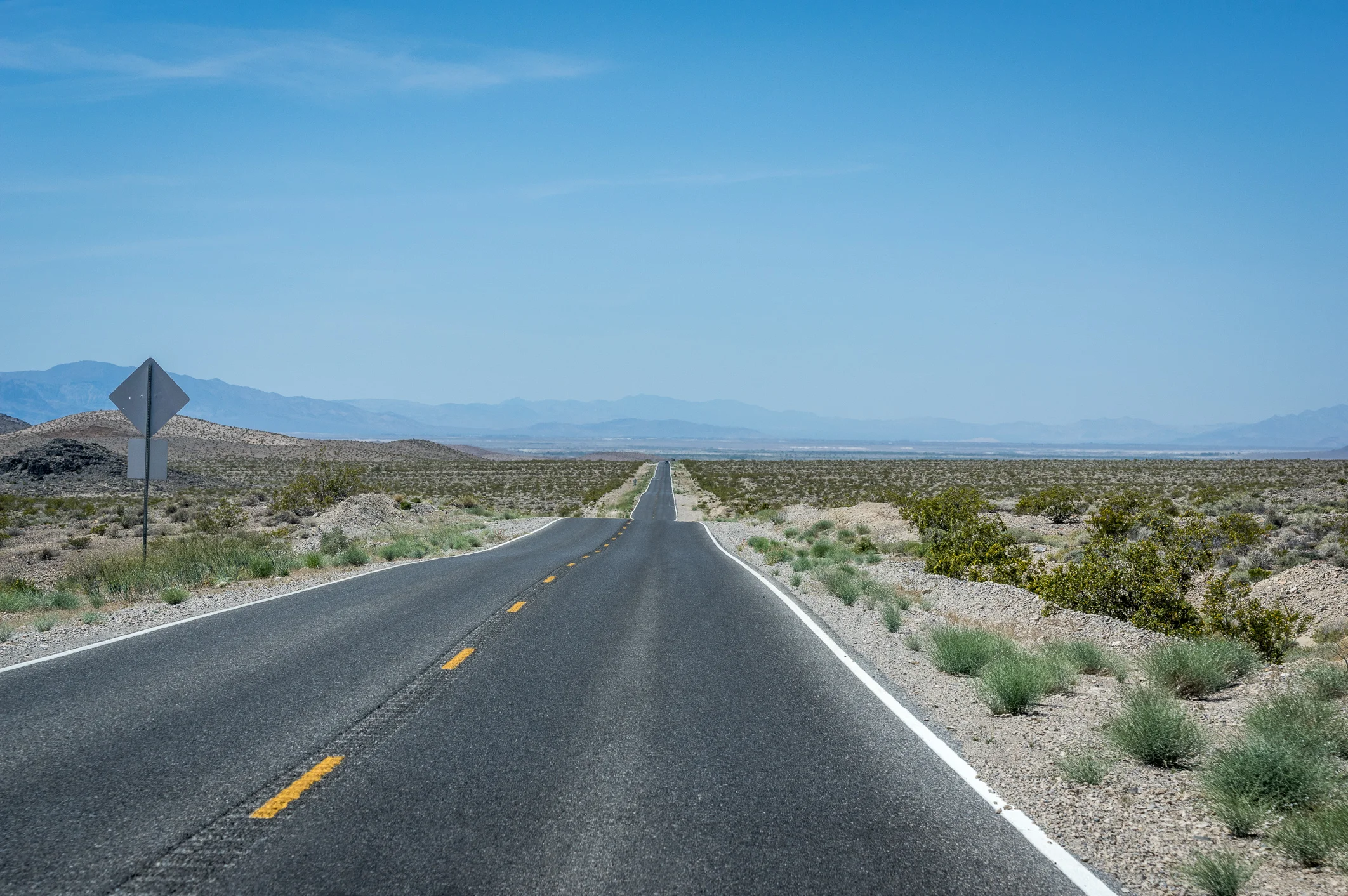 Von Las Vegas zum Death Valley. Hitze, Weite, Einsamkeit.
