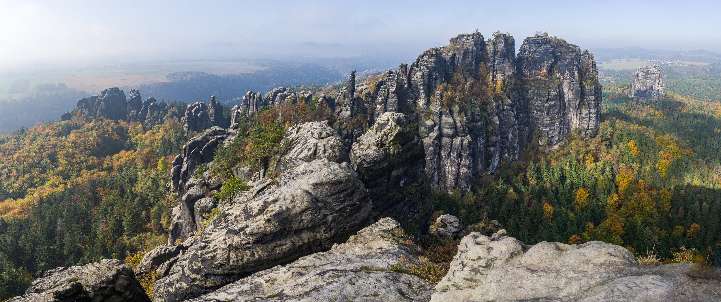 Die Schrammsteine im Elbsandsteingebirge