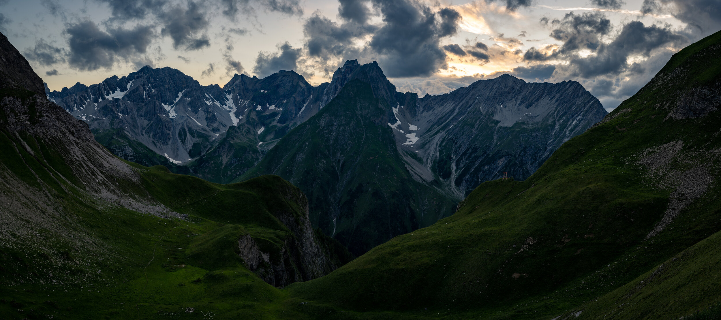 Abendstimmung an der Memminger Hütte