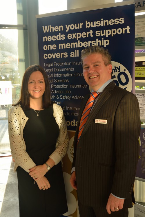 David Bell with Aideen McCambridge of ARU/Medbic