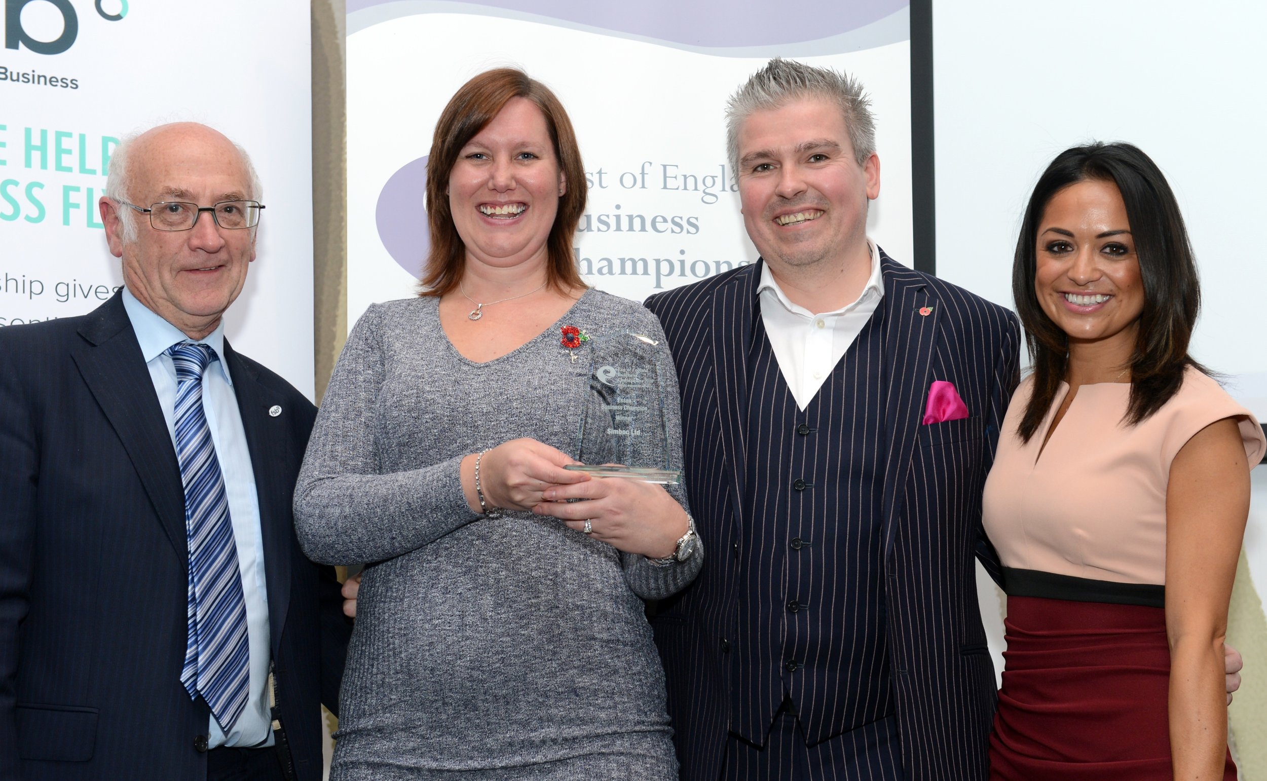 David & Jo Receiving Business Award in 2016