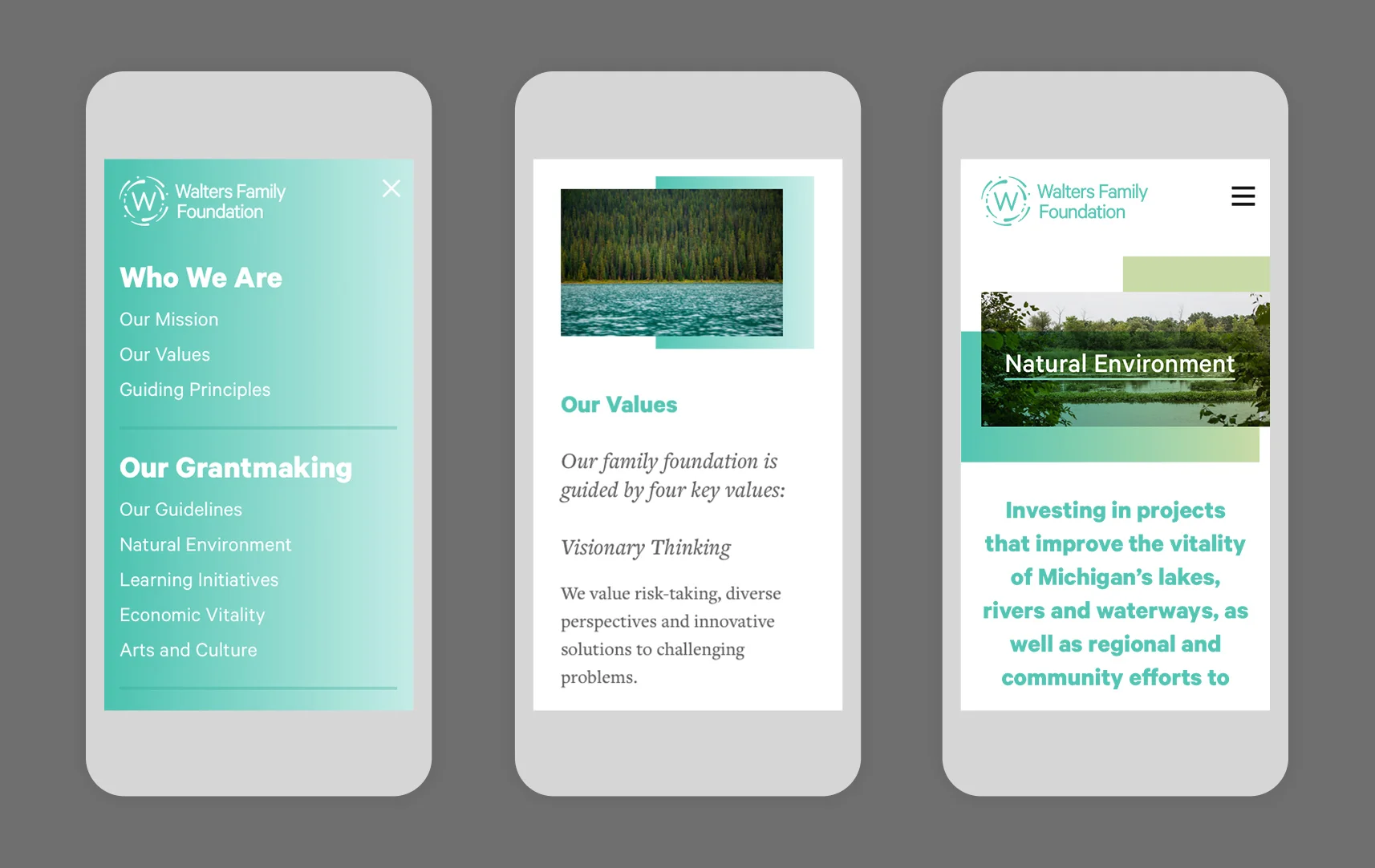 The website scales responsively on smartphones & tablet devices