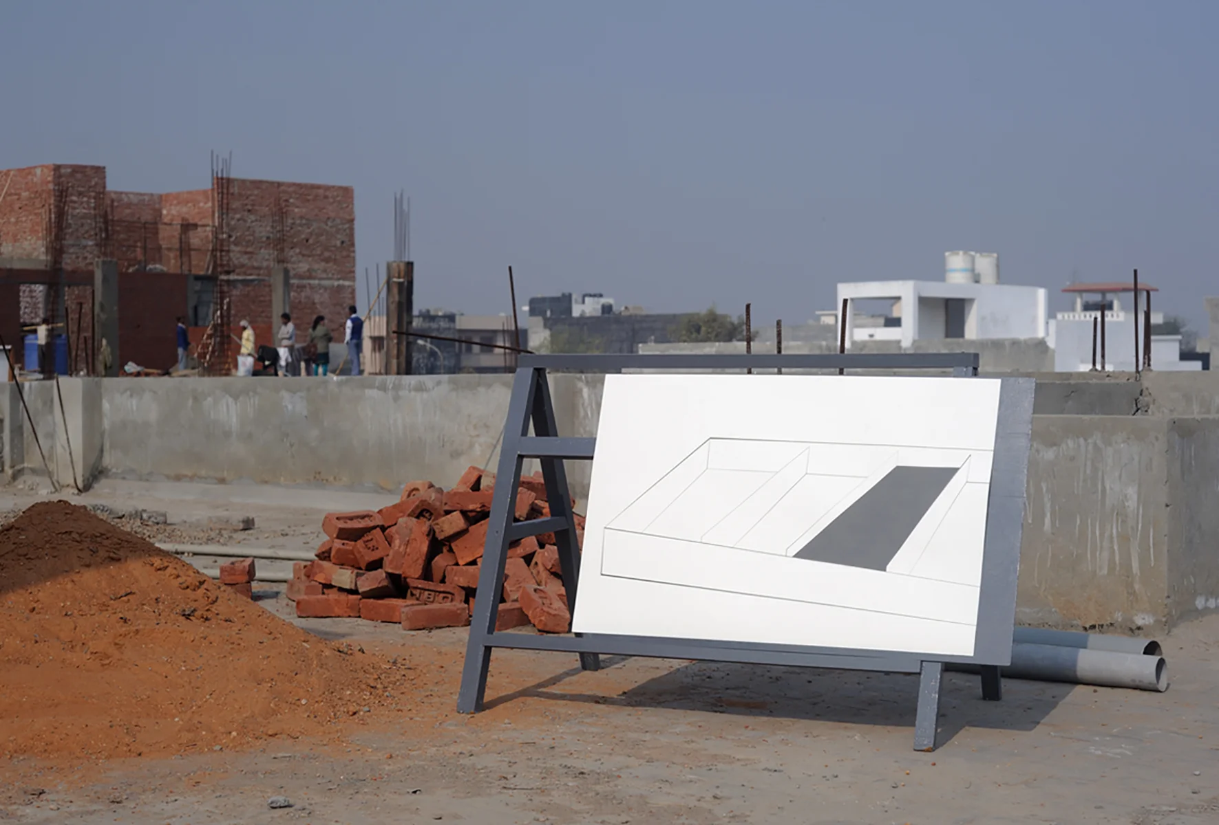 Another Documentation (study), Digital print of site-specific installation, NOIDA, India, 2012