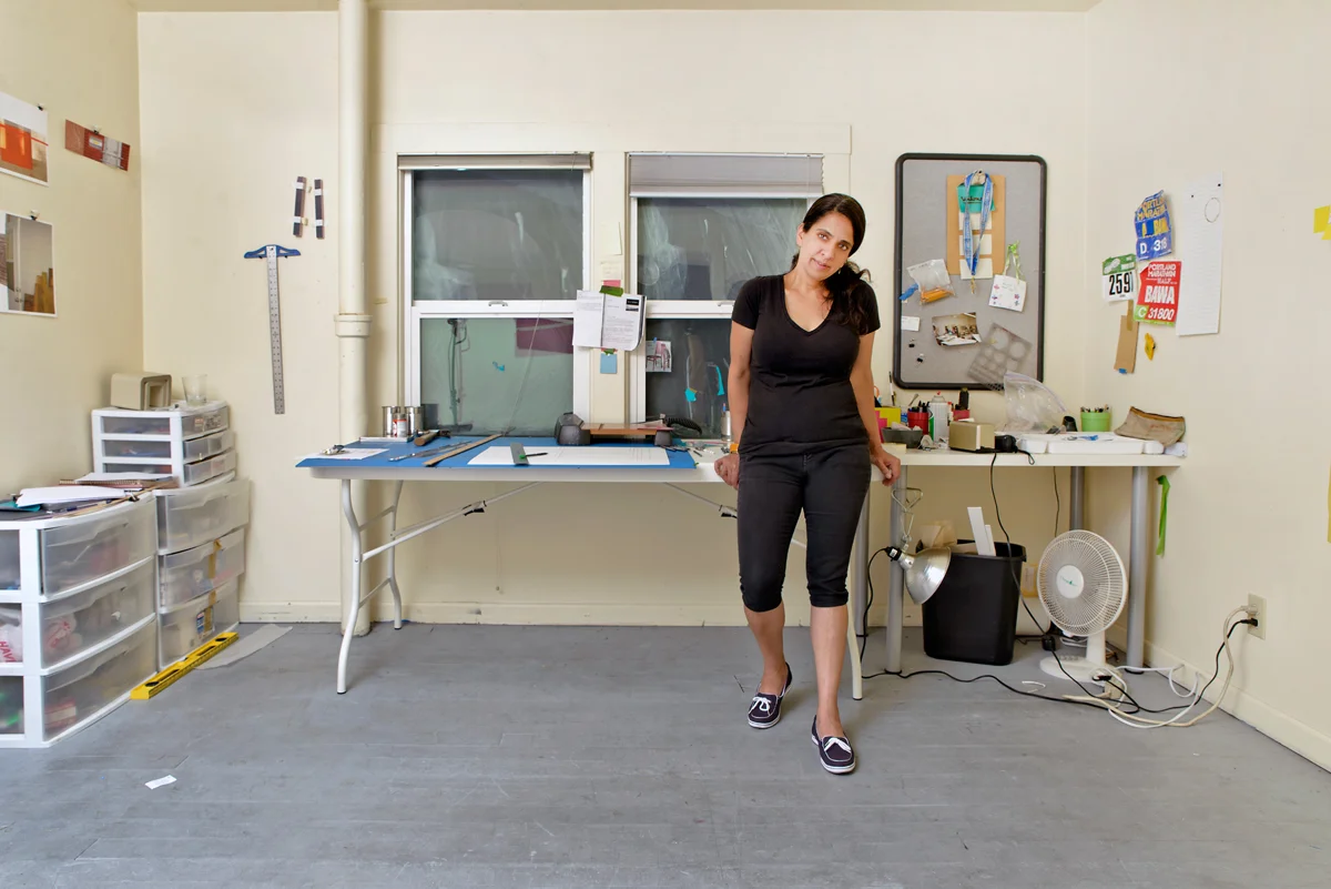 Avantika Bawa in her studio. Photo by Christine Taylor.