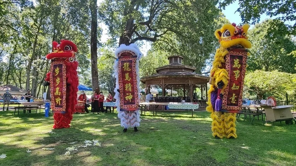 Chinese Lion performance with Portland Taiko, and the klezmer music of Michelle Alany and the Mystics