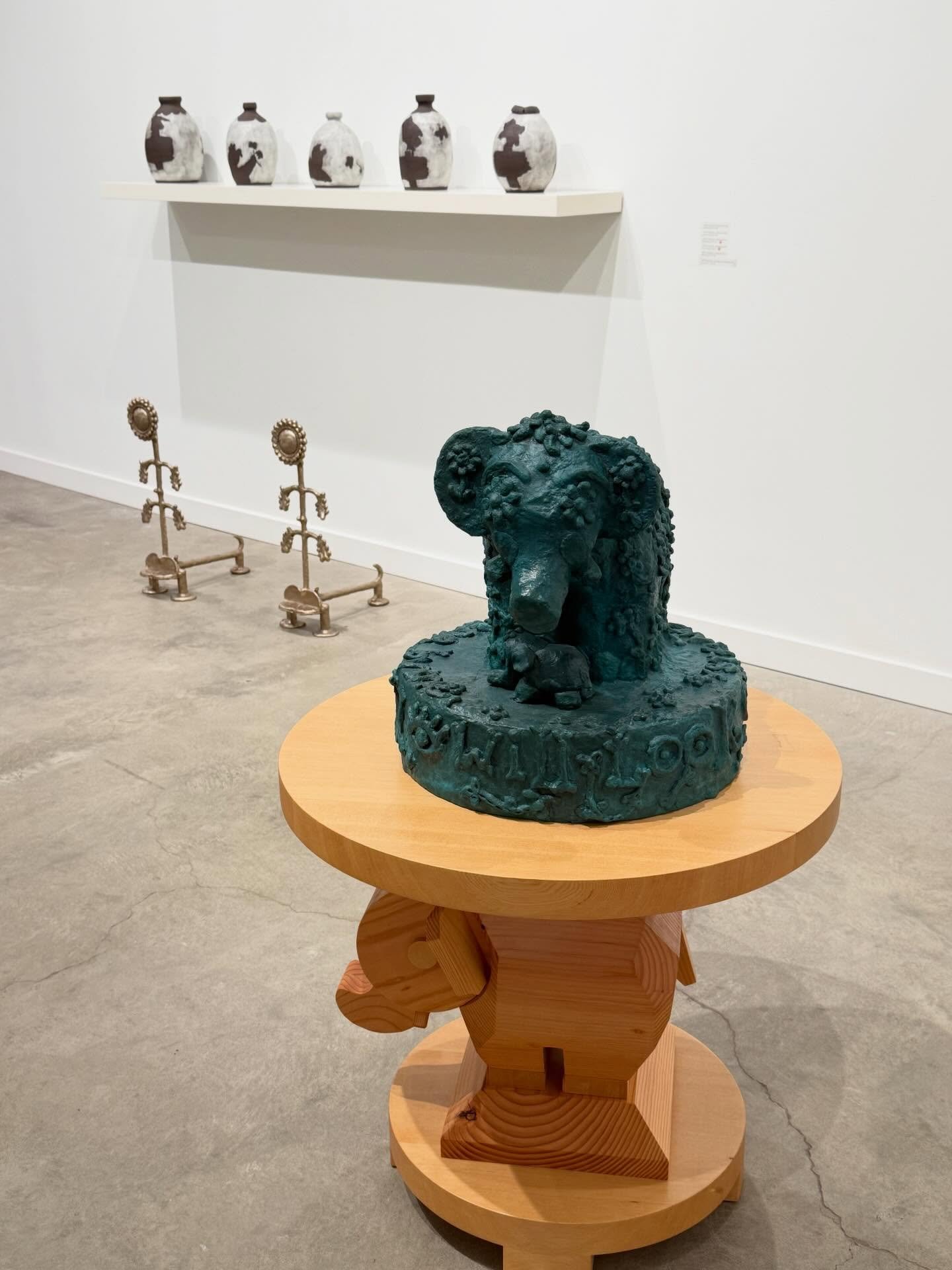 Jeffry Mitchell @jeffrymitchell &ldquo;Winter Blooming&rdquo; is tender, intricate and delightful! 🐘🌟🎄 on view till the 27th at @pdxcontemporaryart