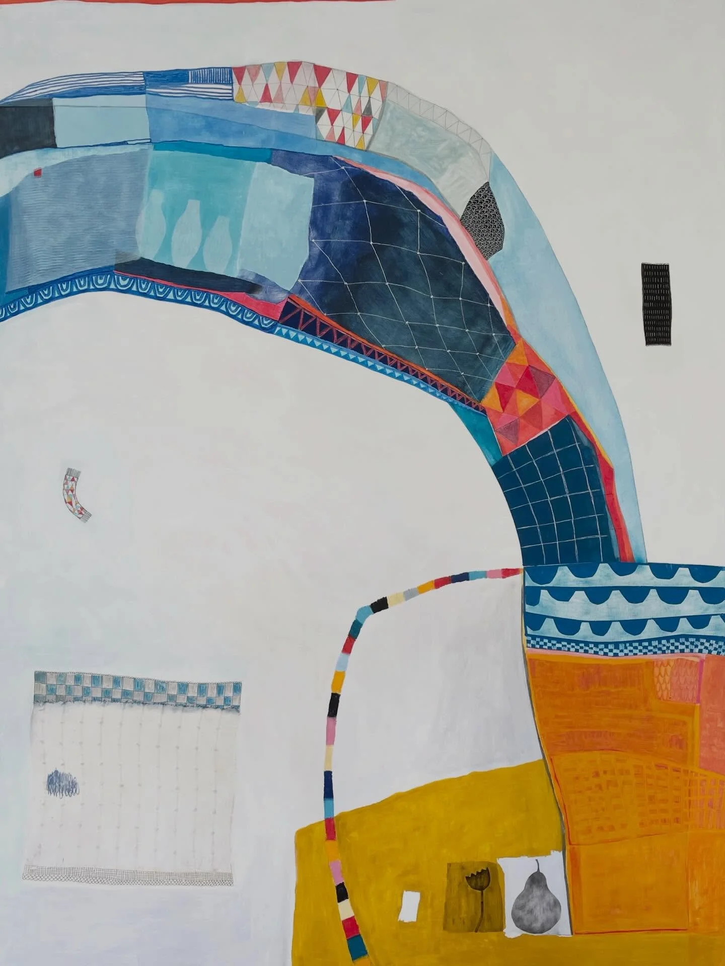 Robin Kerr, With the Windows Wide Open &mdash; Playful, colorful, abstract paintings that delight in the transitory nature of everyday moments

James Florschutz, Sounds of Memory &mdash; Assemblage sculpture by# with an ever-deepening fascination wit
