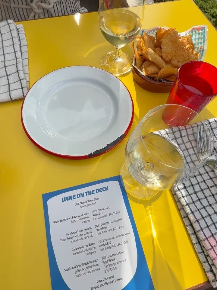 you + me at @palswithus ⛵️

We got the invite to join the first Wine on the Deck series Pal&rsquo;s. Pairing local in season produce in a lite and 🤤 4 course meal alongside small wine producers, like @limitedadditionwine. All against stunning views 