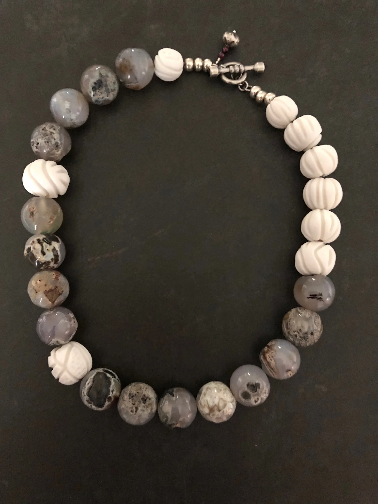 Natural Agates (Brazil) & Porcelain