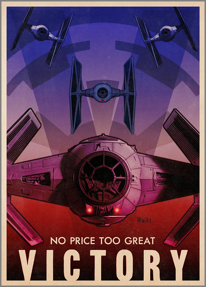 Victory: No Price Too Great (Vintage Star Wars Propaganda Postcard Set)