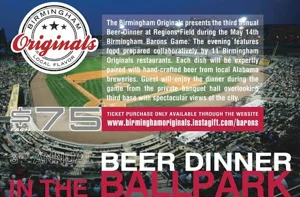 Beer Dinner at Regions Field 2015