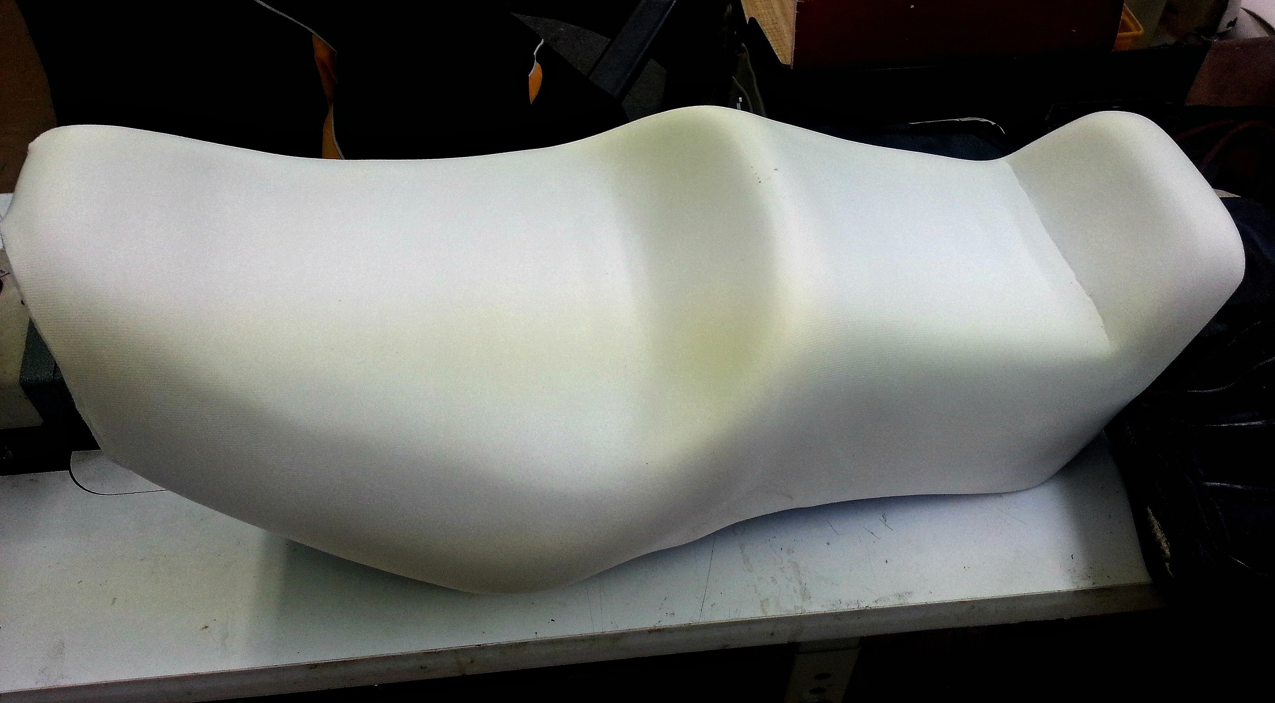 Motorcycle seat with Impact Gel