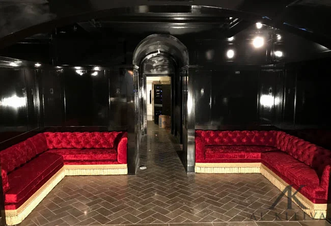 L shaped sofas with velvate