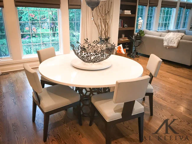 Chair made with a solid walnut frame