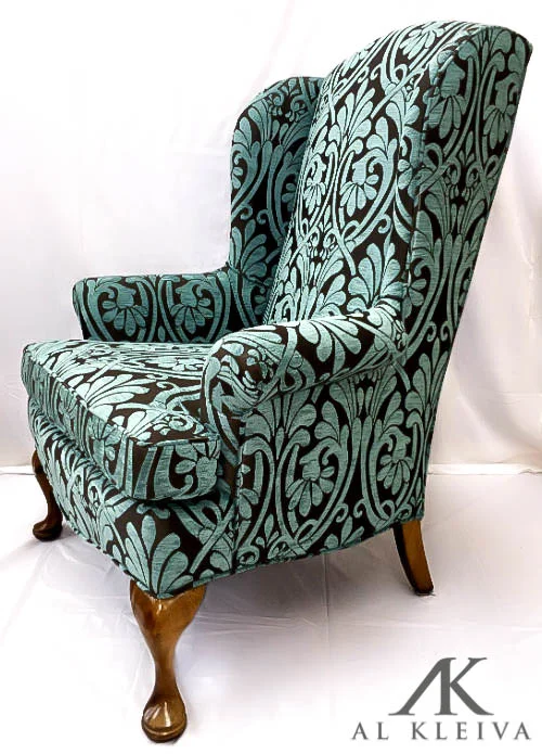 Flat wing back chair
