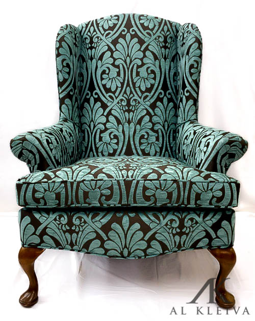 Flat wing back chair