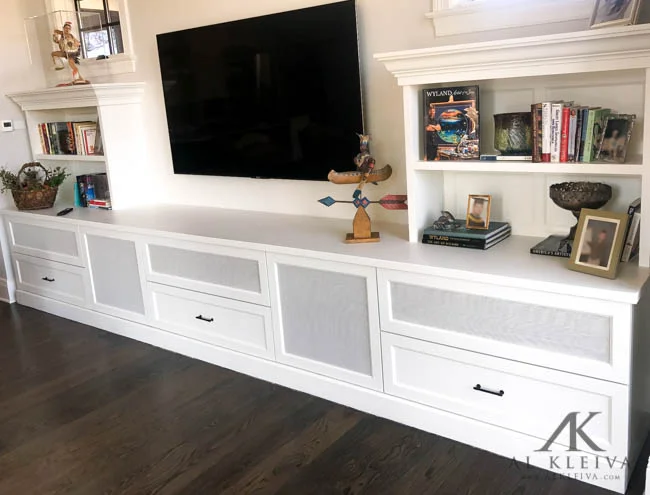 Upholstered cabinet doors