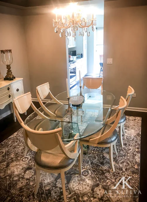 High gloss lacquer chairs