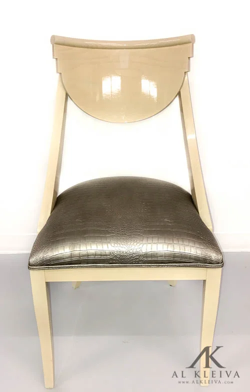 High gloss lacquer chairs
