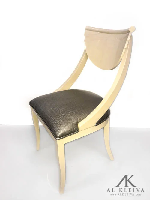 High gloss lacquer chairs