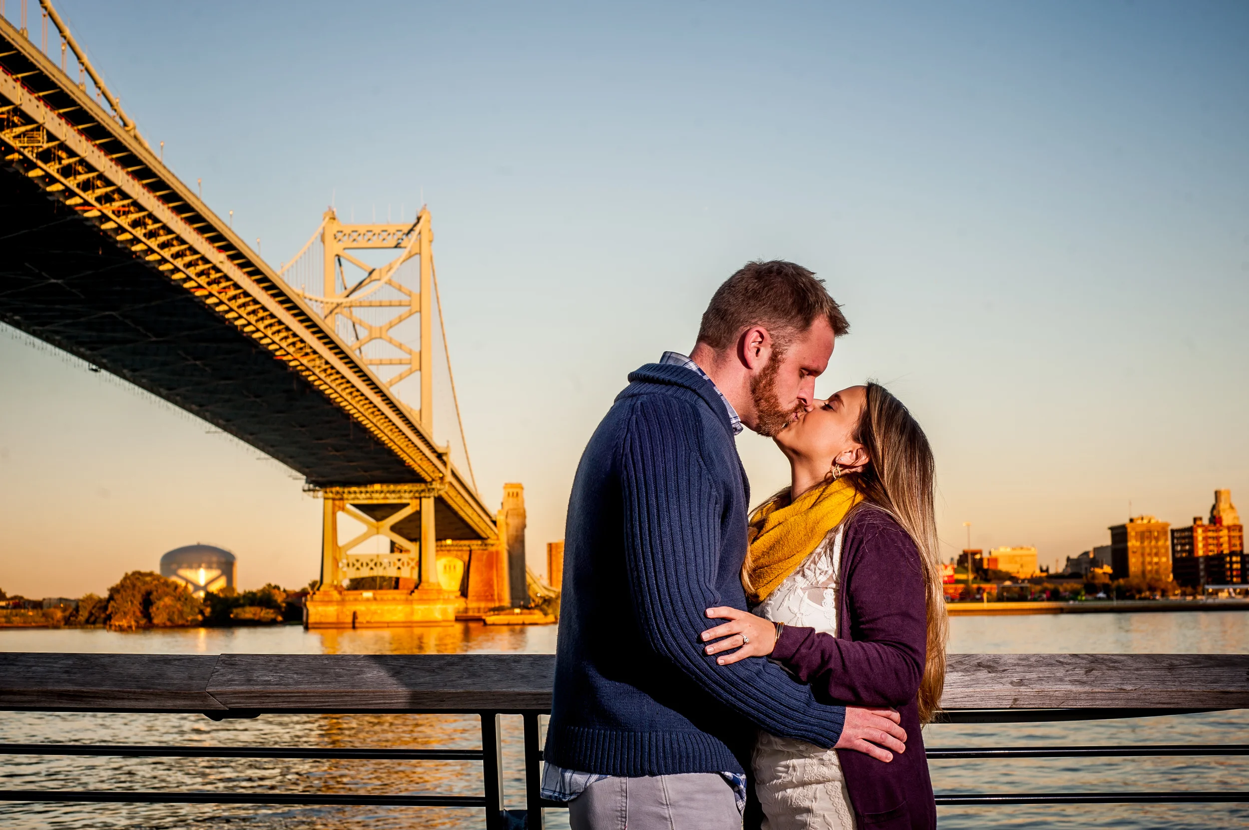 Krista & John are Tying the Knot - Engagement Session at Race Street Pier, Philadelphia PA | Spring Lake, NJ Photography