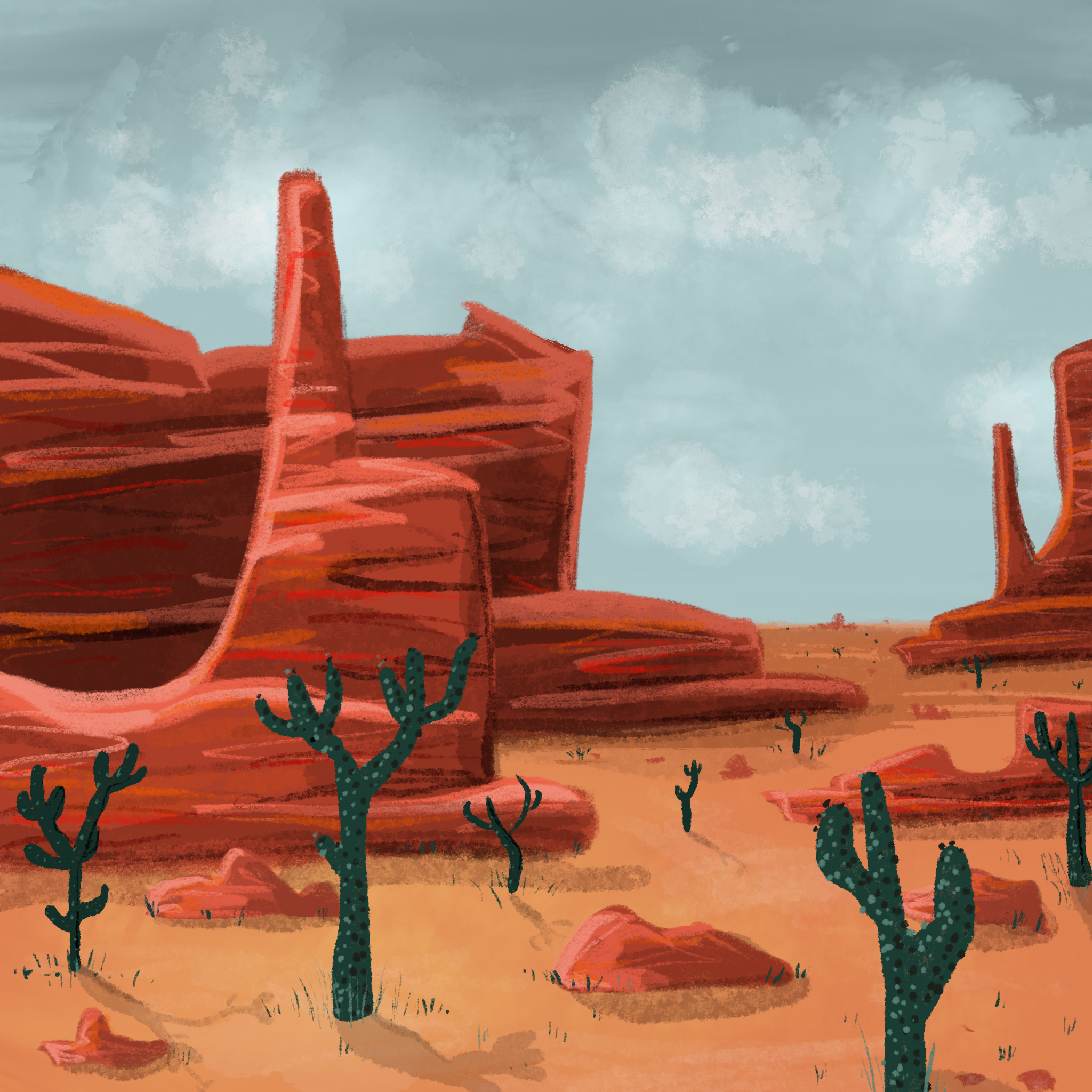 Mexican Landscape Painting