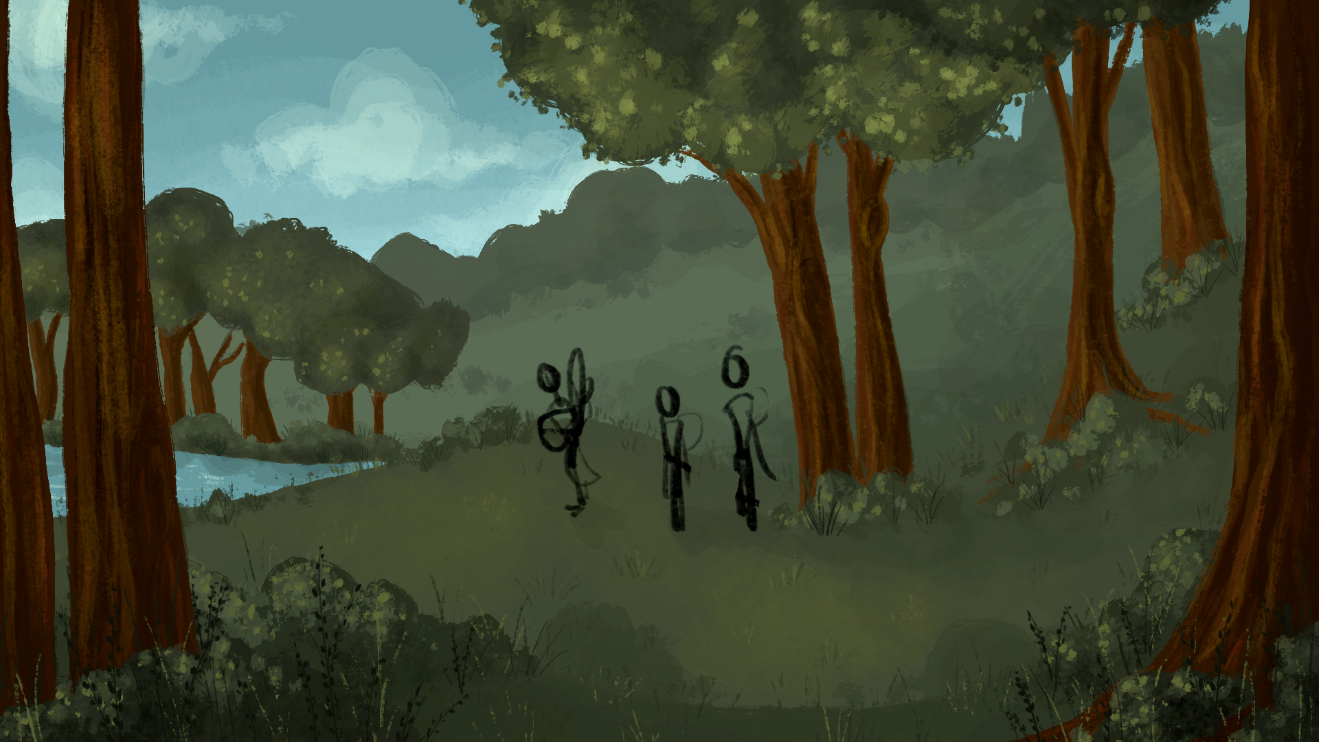 Day Time Forest Scene