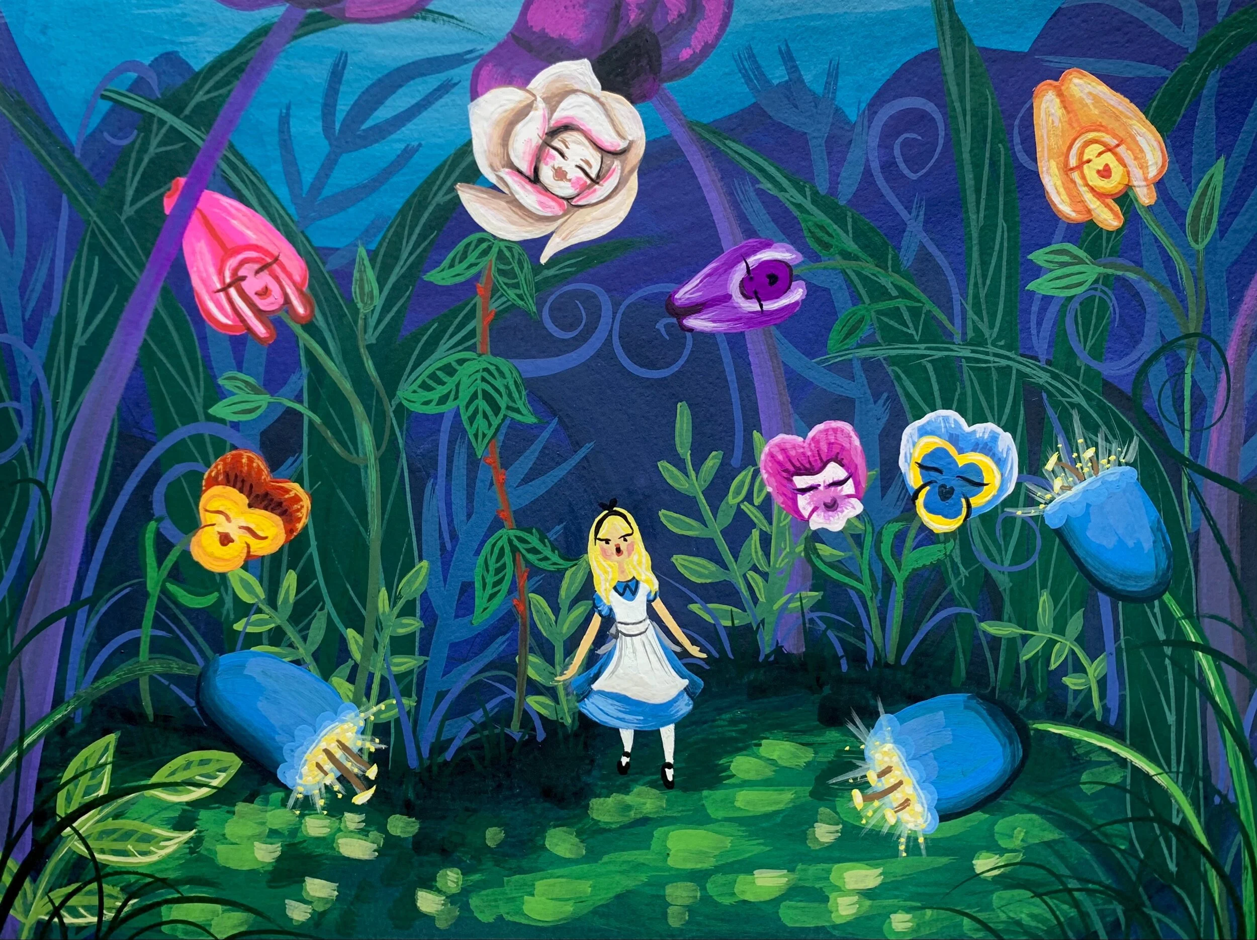 Alice and the Flowers