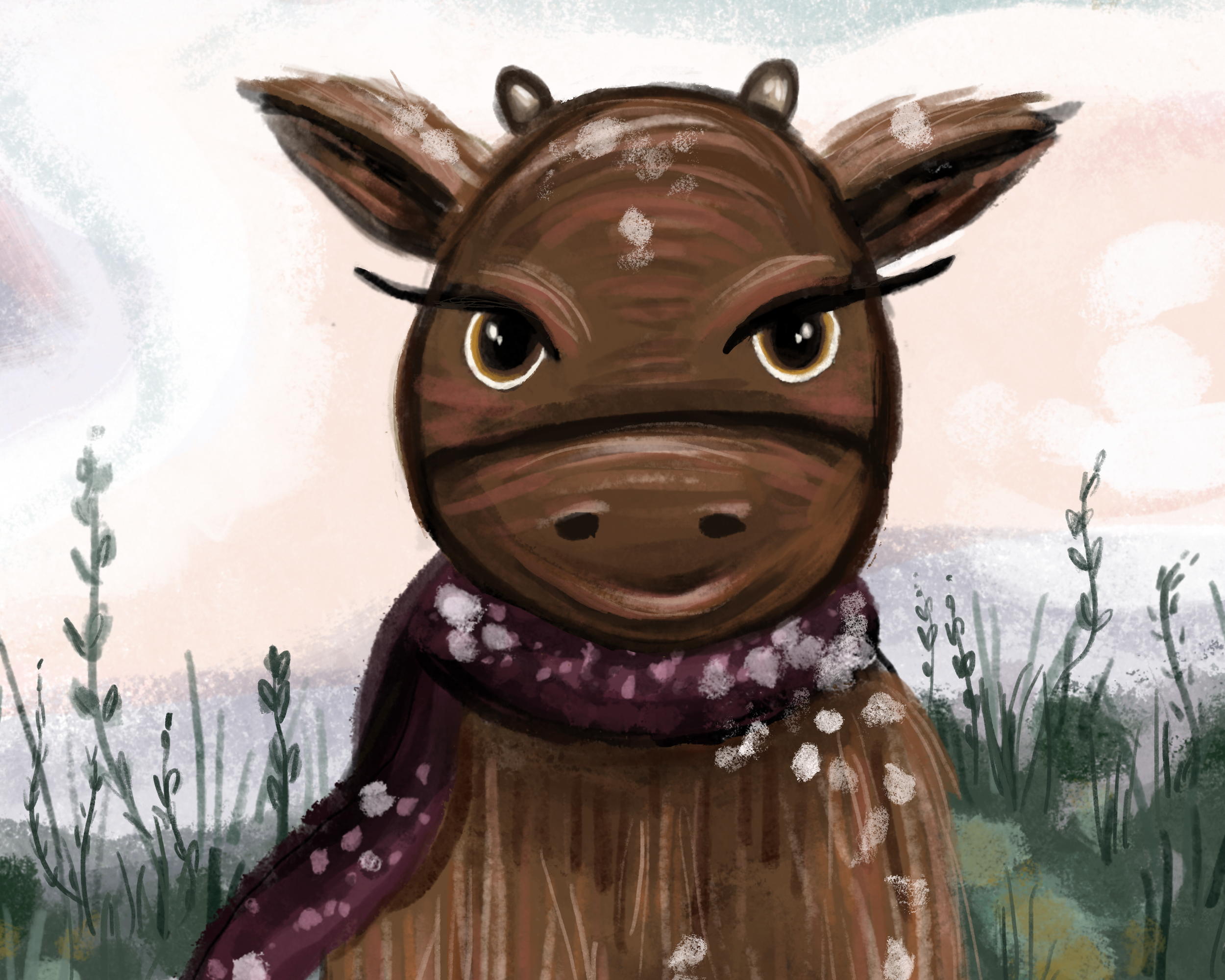 Mawn The Minature Moose Close Up