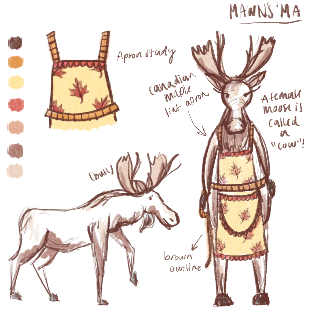 Mawn's Ma Character Design