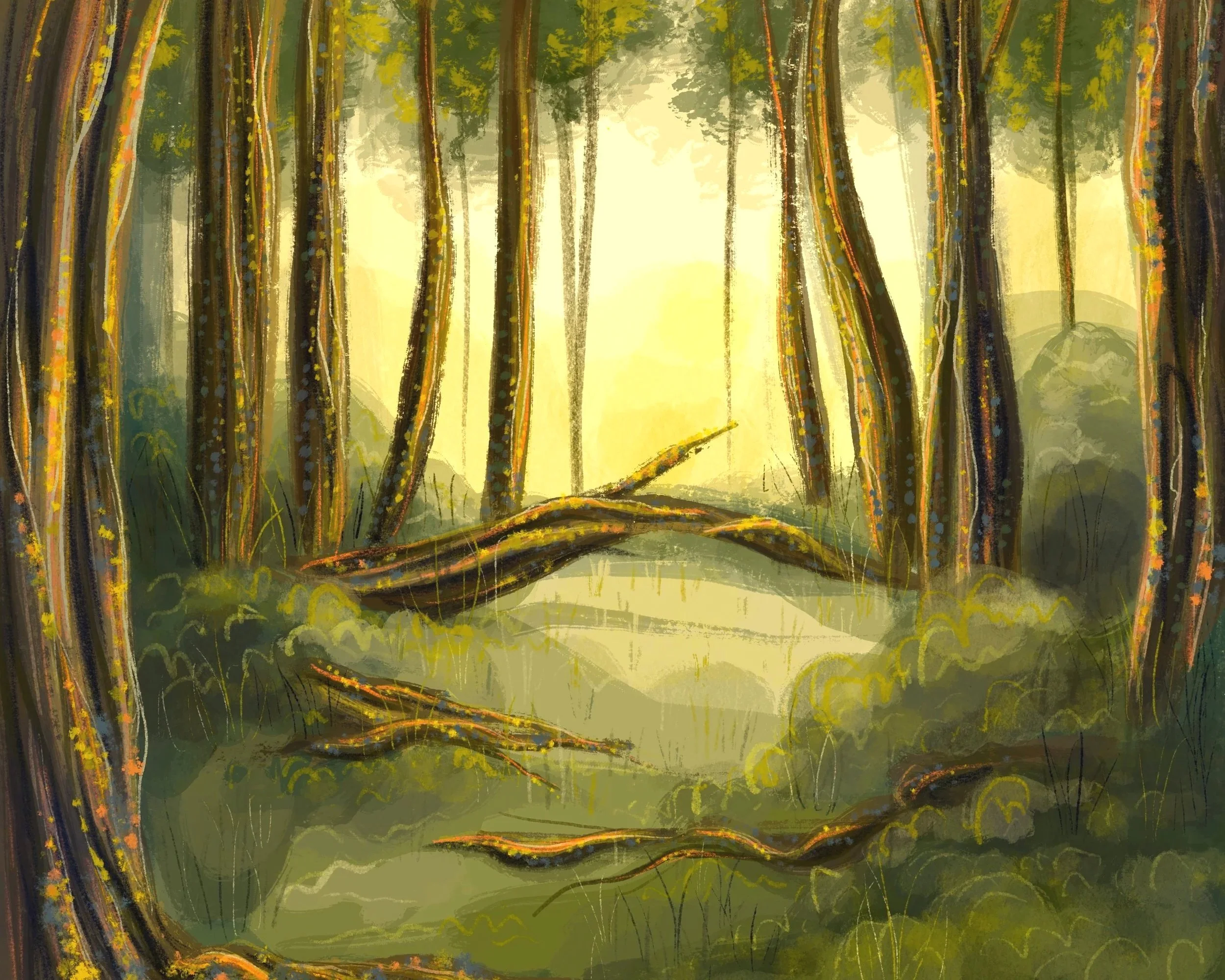 Mawn The Minature Moose Forest Background