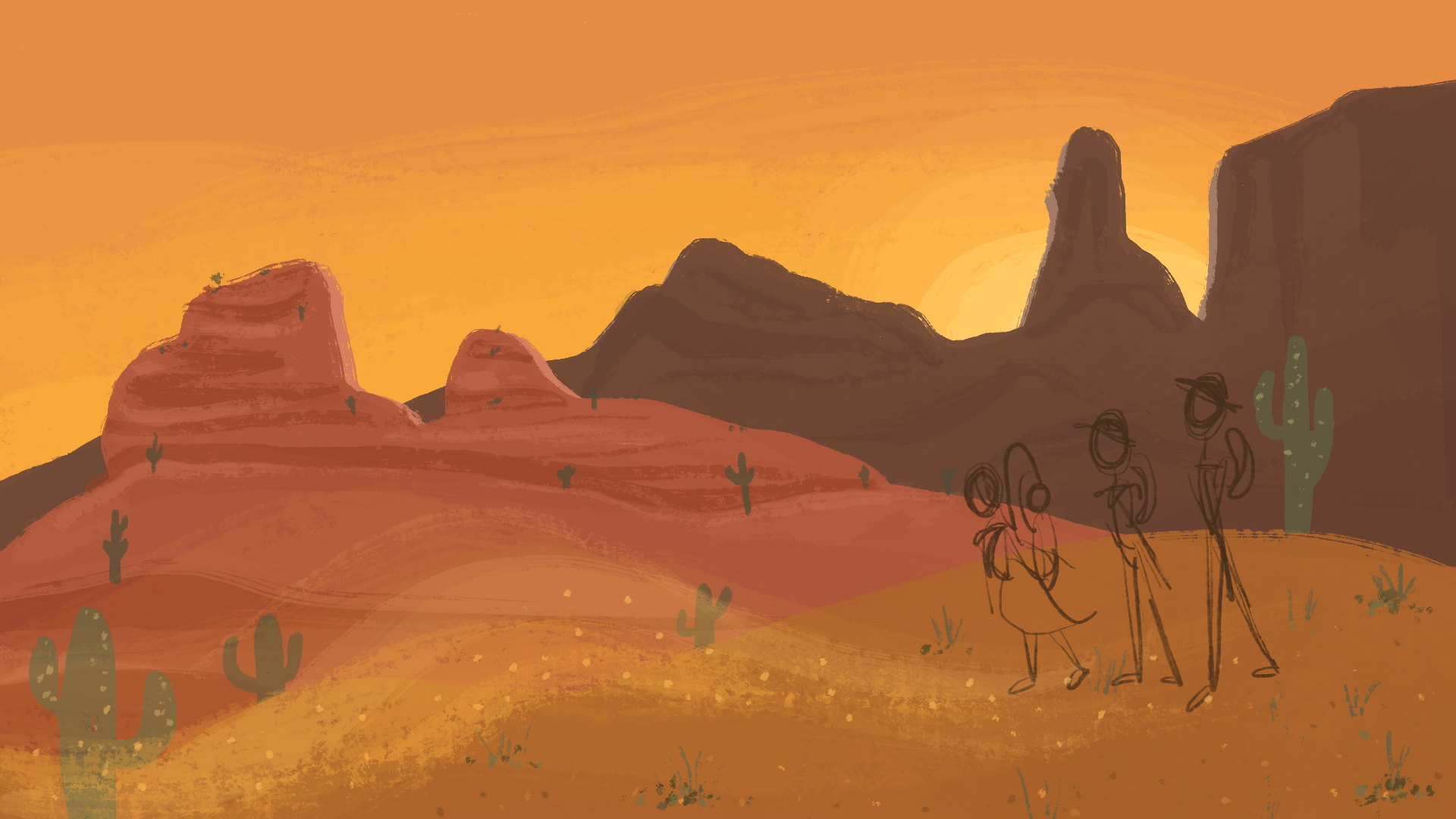 Day Time Desert Scene