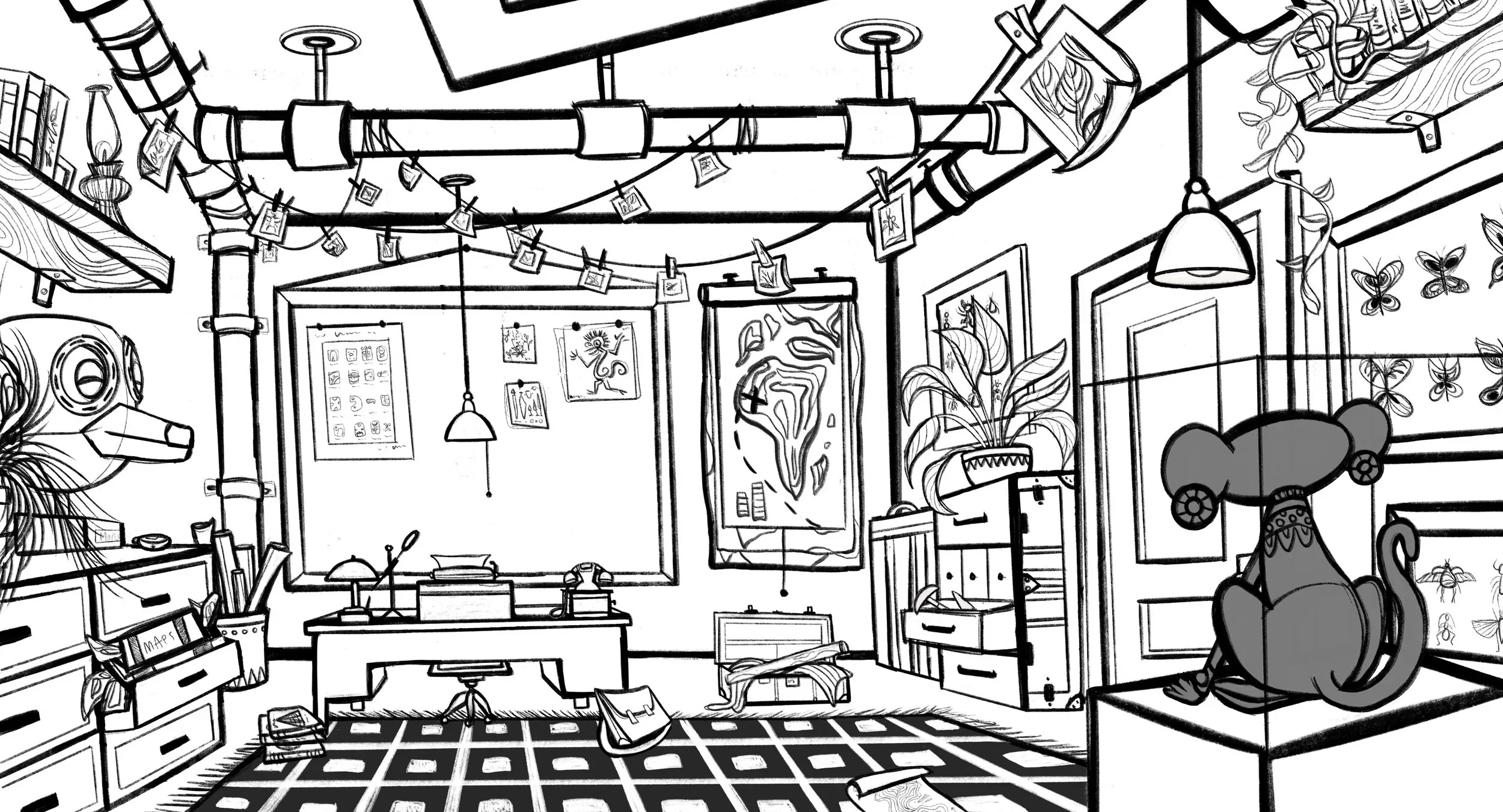 Archeologist Office- Set Design