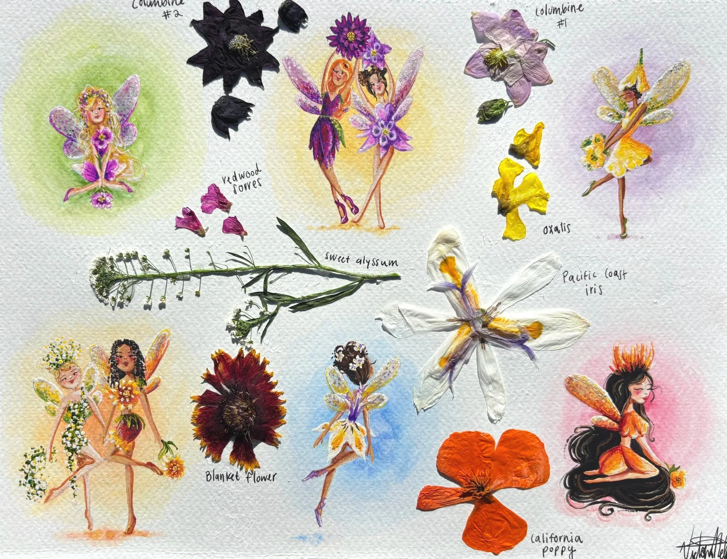 California Wildflower Fairy Costume Design