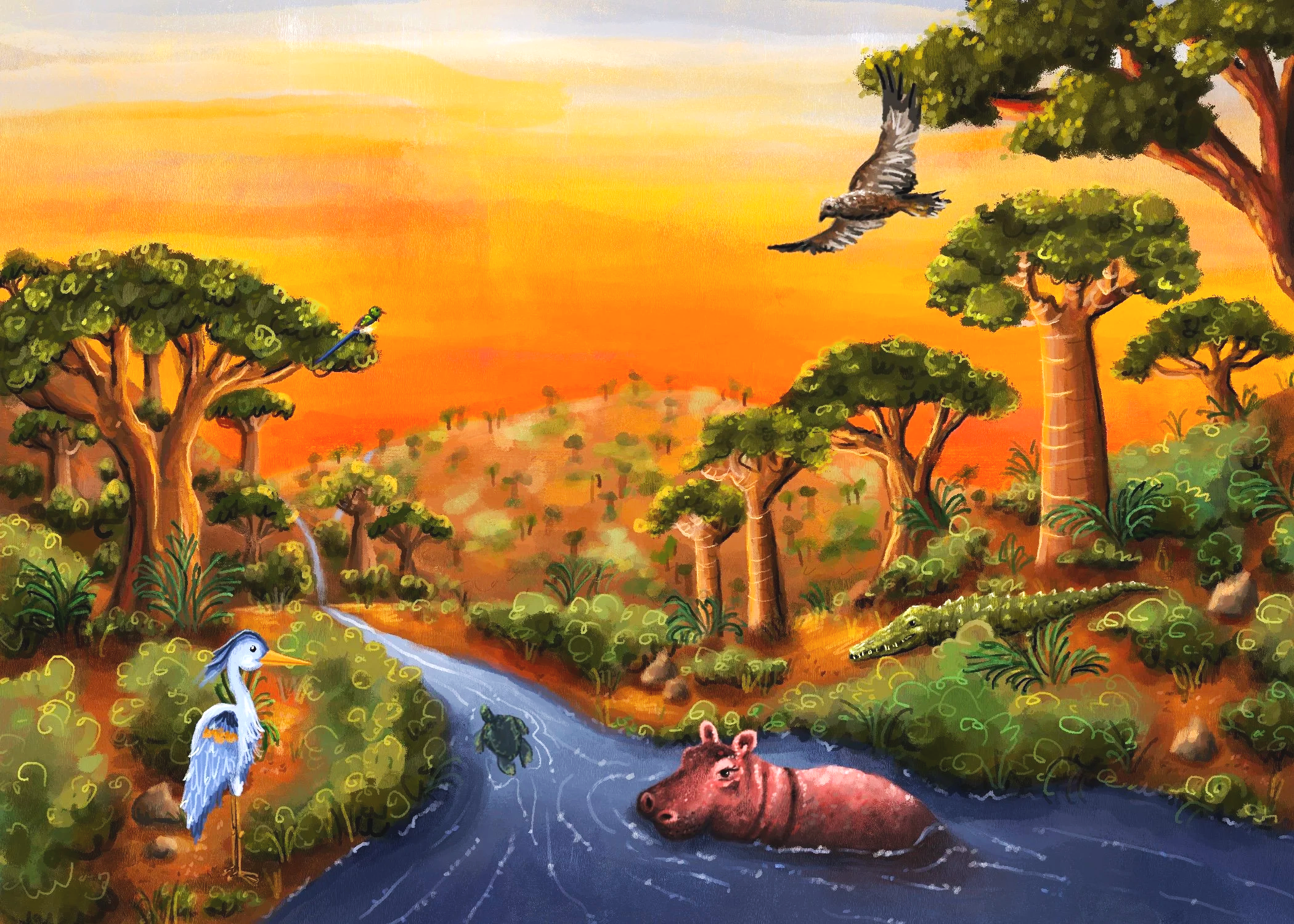 Two Page Spread: The Nile River