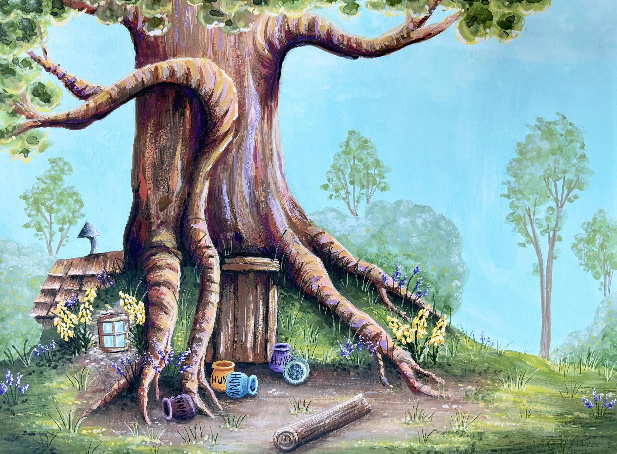 Pooh's House-- The Hundred Acre Wood