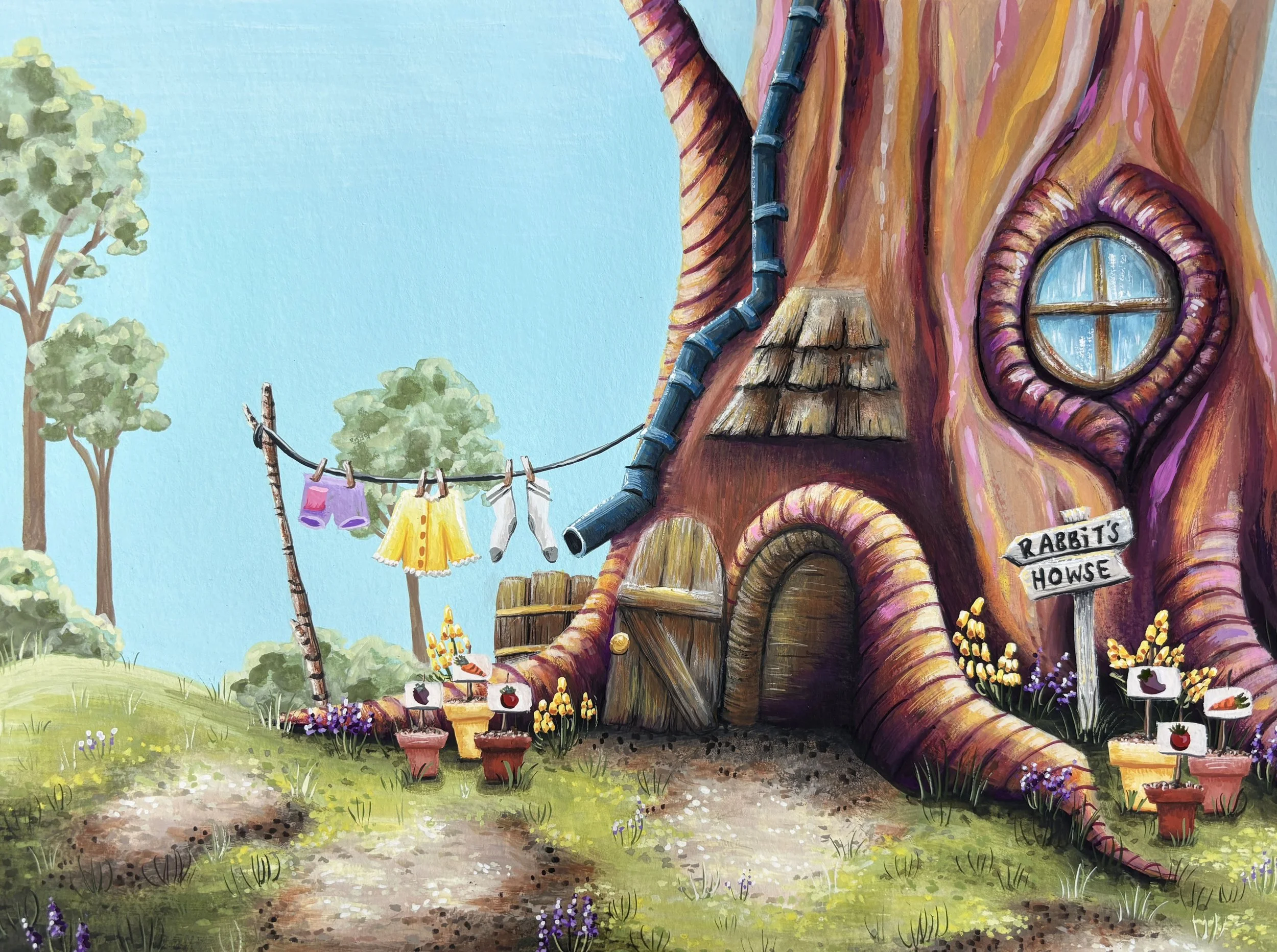 Rabbit's House-- The Hundred Acre Wood