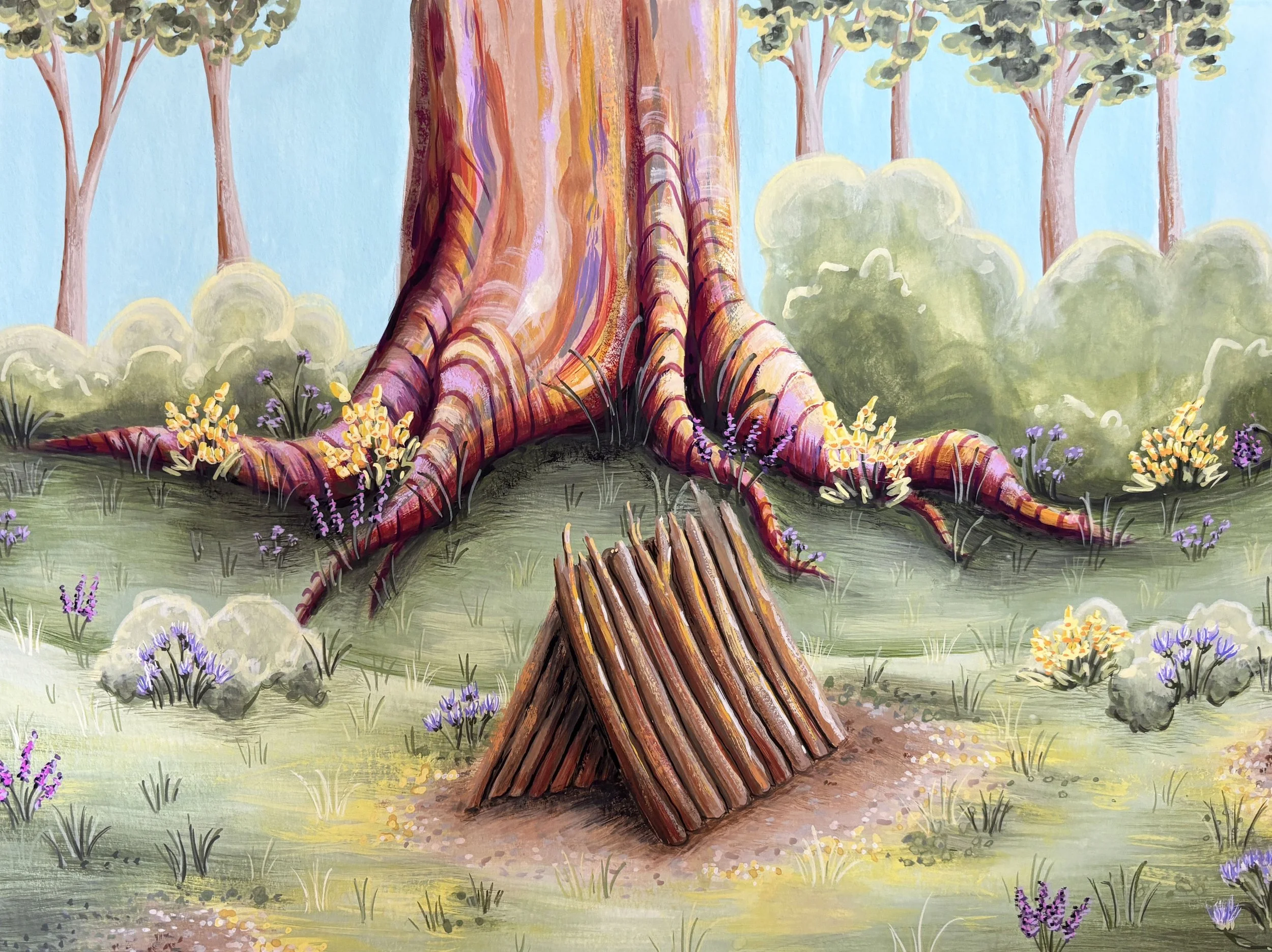 Eeyore's House-- The Hundred Acre Wood