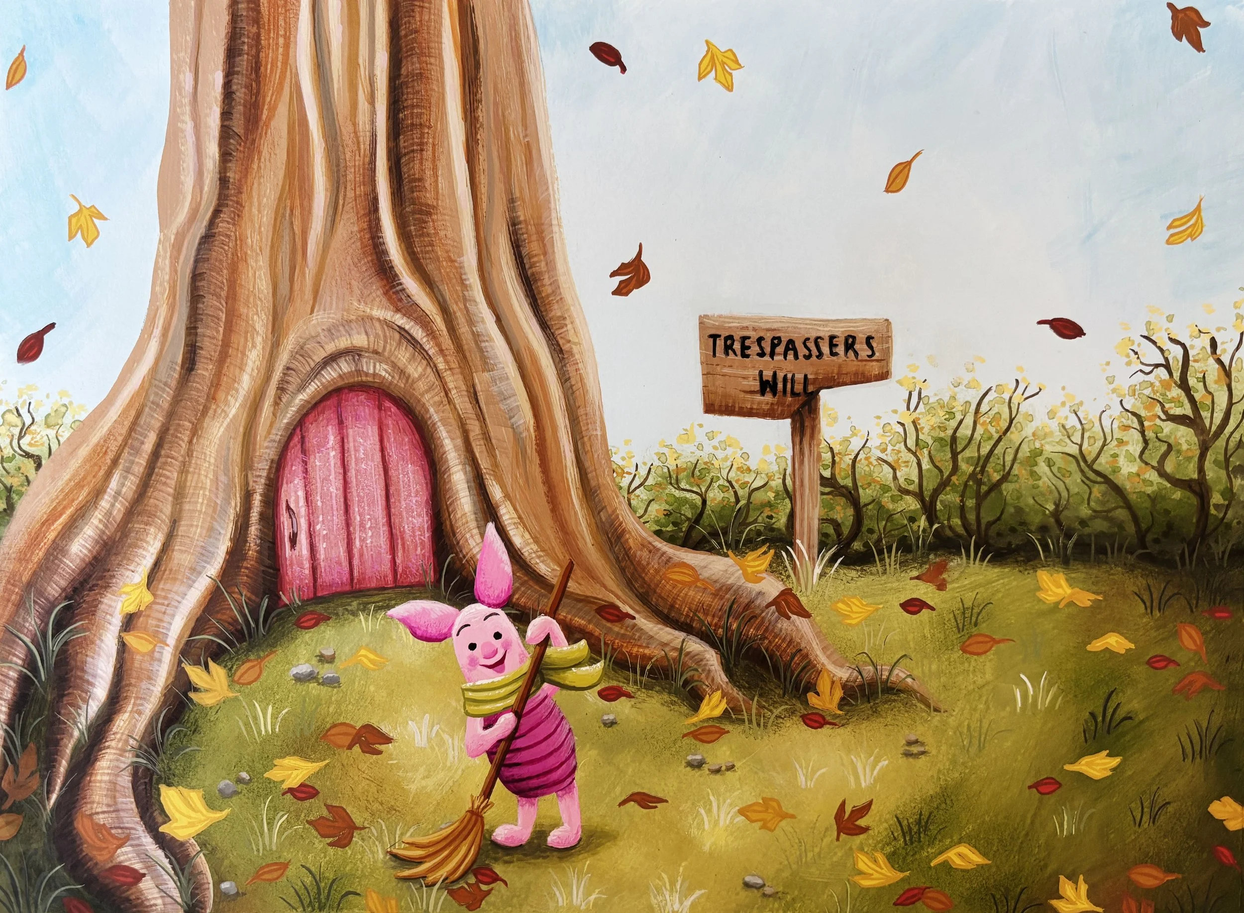Piglet's Blustery Day